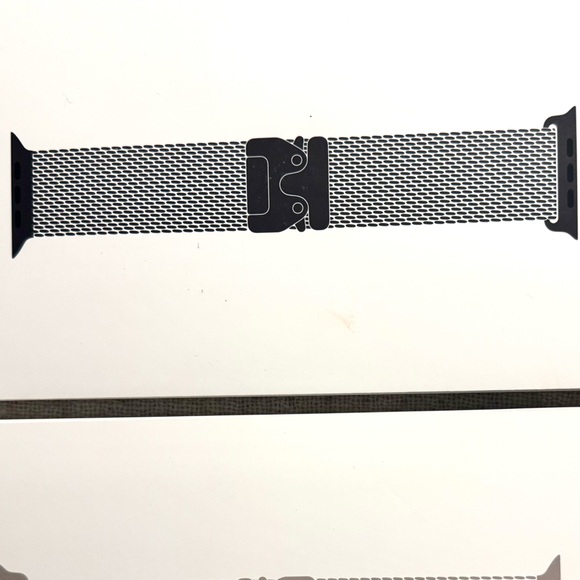 Apple iWatch 49mm BLACK Titanium Milanese Loop size "M",for Ultra 2, Sealed, New - Picture 2 of 9